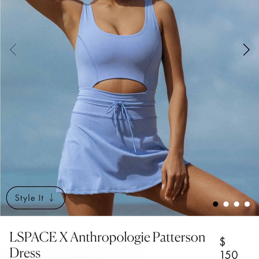 L*Space Peri Blue Patterson Dress